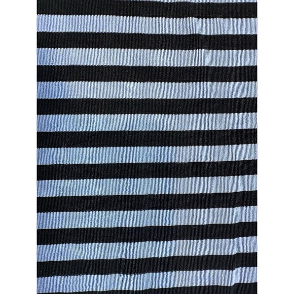 Chico’s Private Edition Size 3 Blue Navy Acetate/Lycra Striped Tank Top - Picture 5 of 6